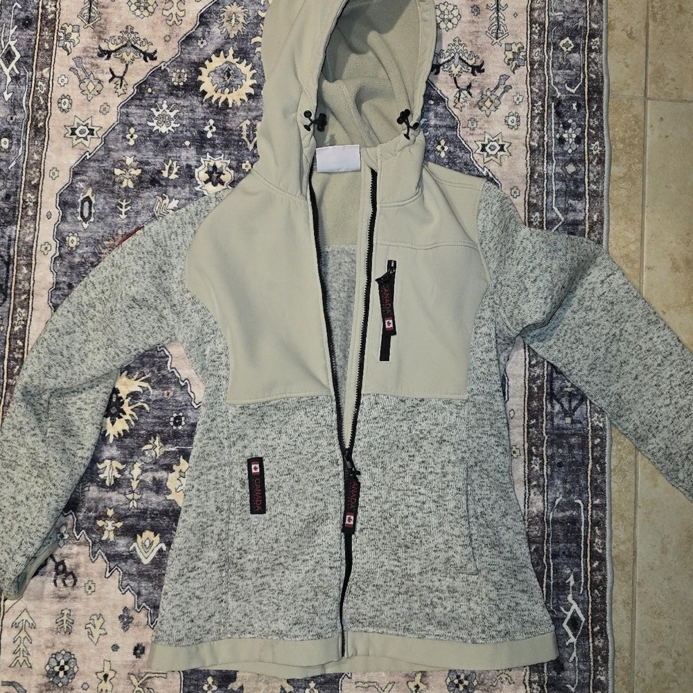 Canada Goose Gray and Cream Women's Jacket